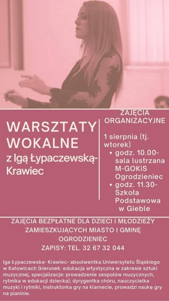 Zdjęcie: Warsztaty wokalne z Igą Łypaczewską - Krawiec